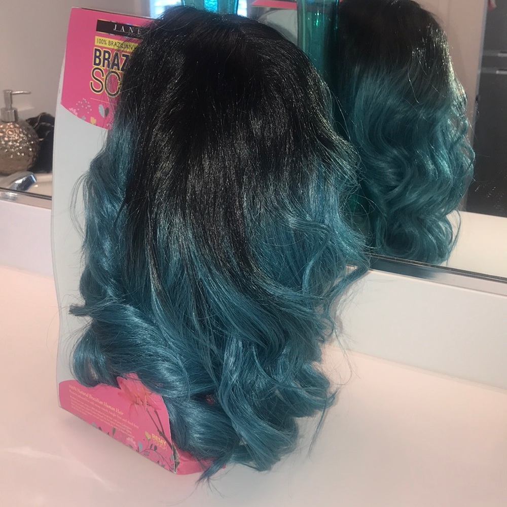 100% Natural Brazilian Human Hair lace front wig